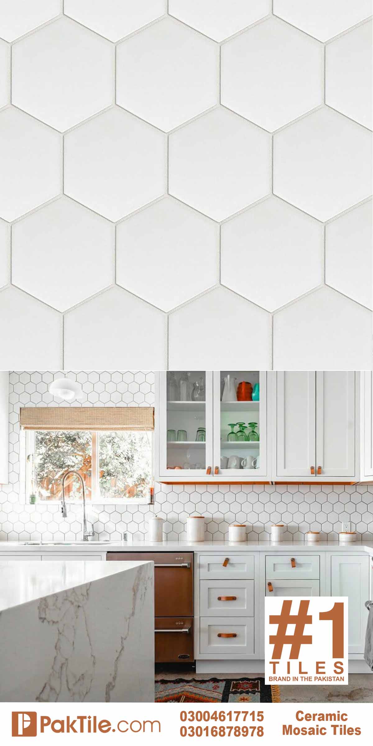 Pak Clay Porcelain Hexagon Tiles Design