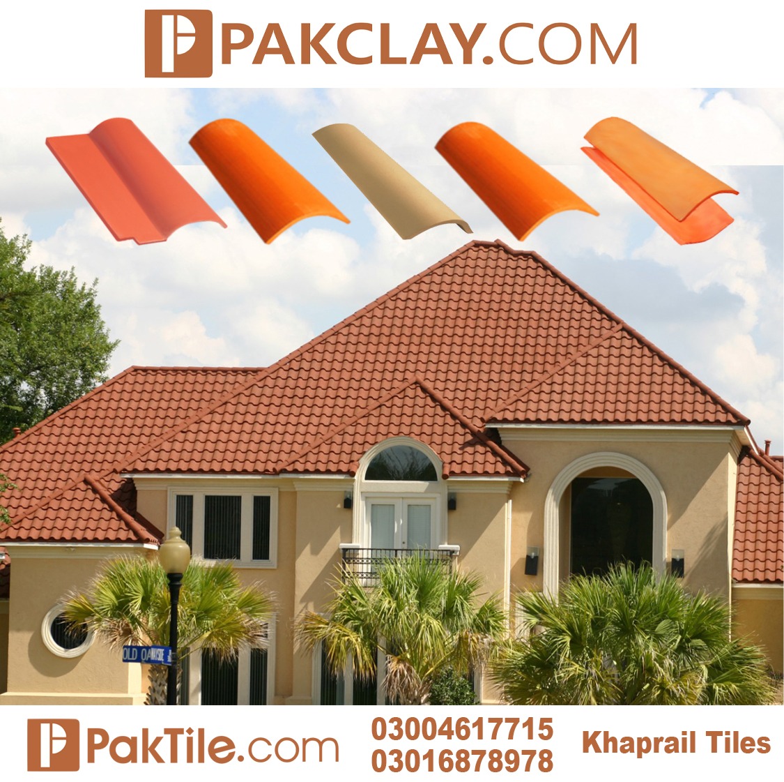 Pak clay roof tiles design