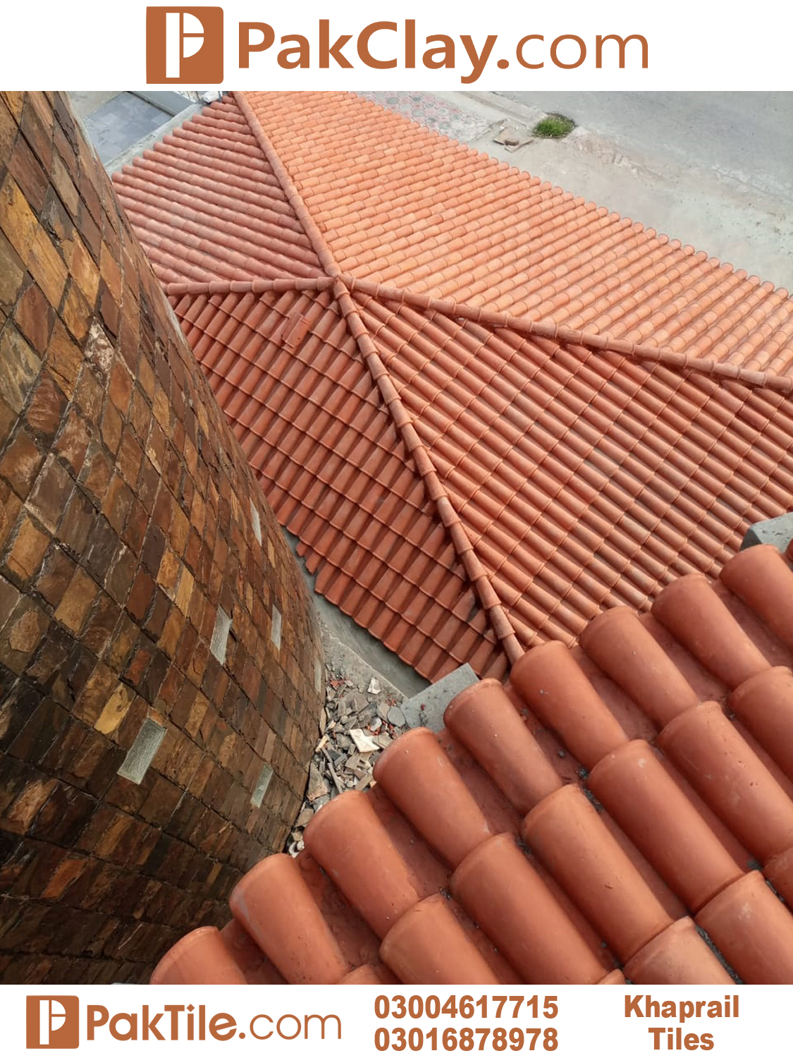 Natural Spanish Roof Khaprail Tiles Design