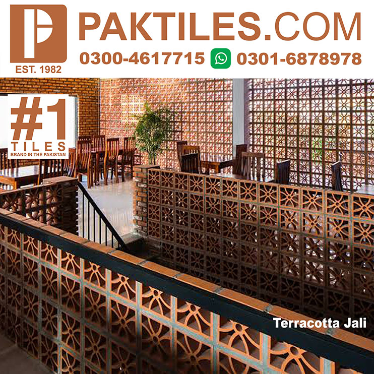 16 No Wooden Mdf Jali this is Terracotta clay jali design online in lahore