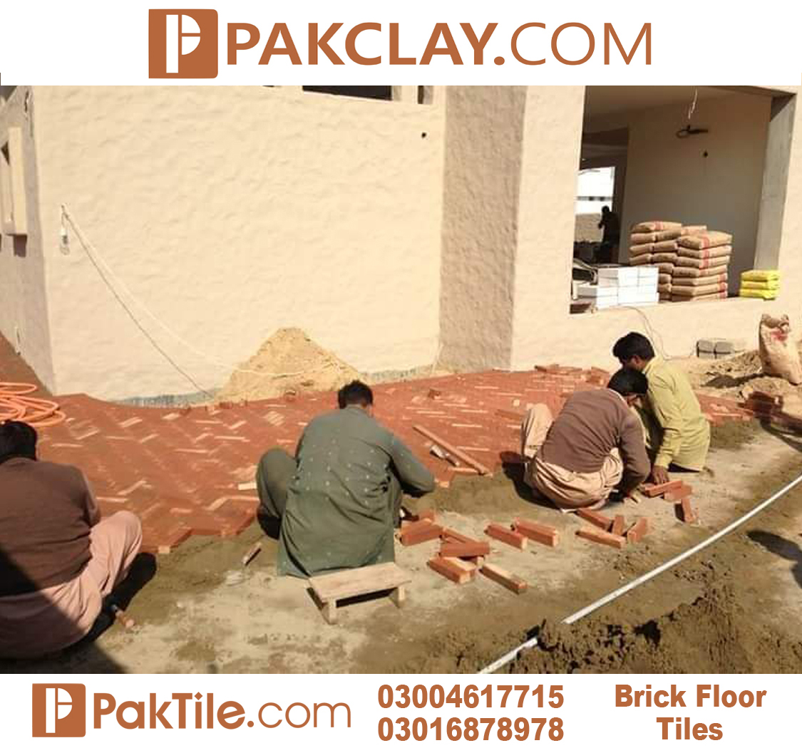 Red Gutka tile installation price in pakistan