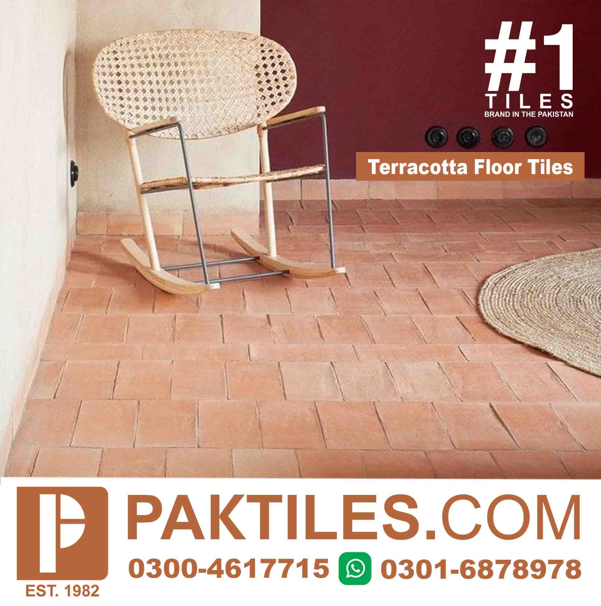 Terracotta tiles texture