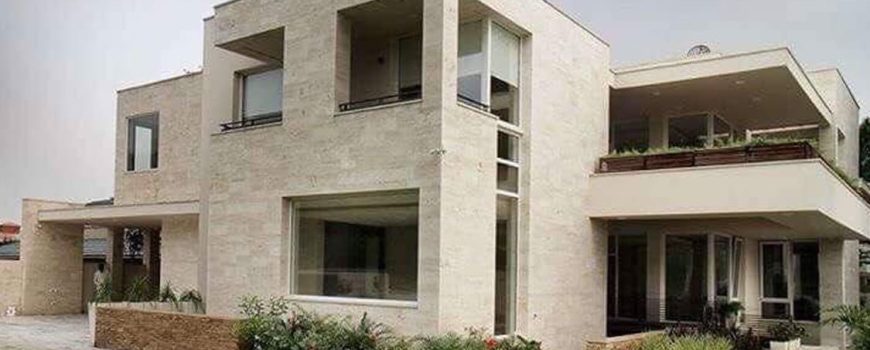 Home Front Elevation Wall Travertine Marble Tiles