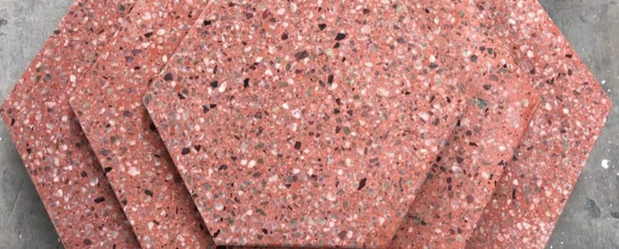 Red Terrazzo Tiles Size