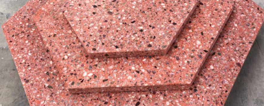 Red Terrazzo tiles Sizes