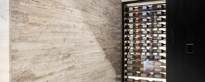 Travertine marble tiles for interior walls