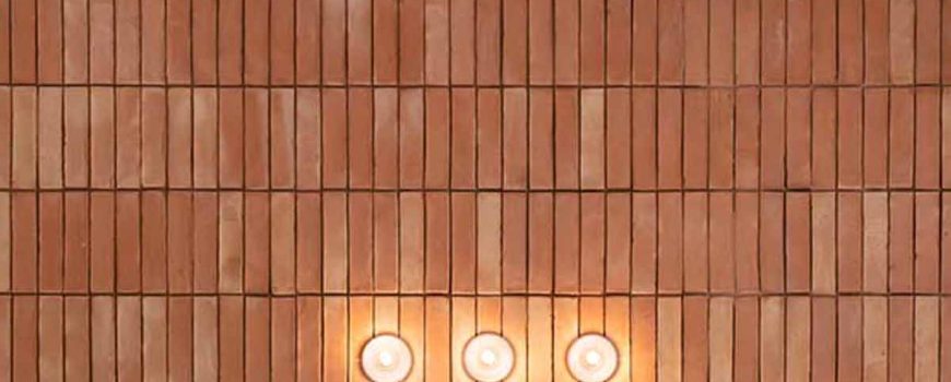 Indoor brick wall tiles design