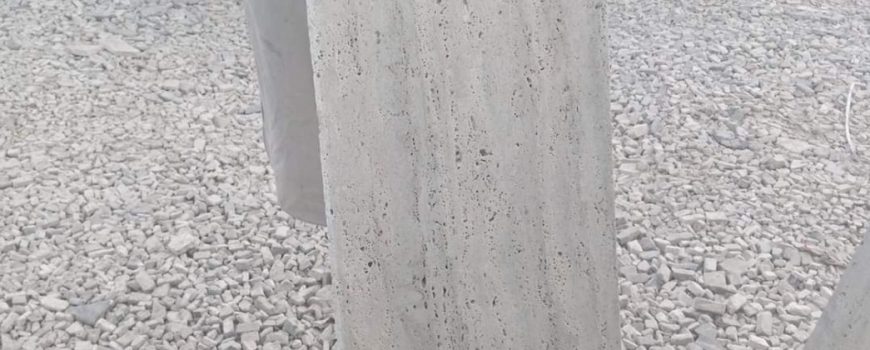 Ivory Travertine Pavers Around Pool in Pakistan