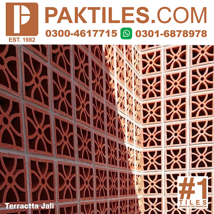 2 Clay terracotta Jali